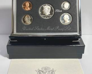 U.S Mint S Premier 1993 Mint Silver Coin Proof Set
