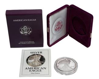 1991 Silver American Eagle Dollar Proof Coin & Uncirculated Mint W/COA 1oz .999
