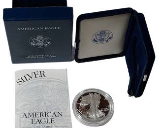 2001 Silver American Eagle Dollar Proof Coin & Uncirculated Mint W/COA 1oz .999
