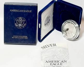 1994 Silver American Eagle Dollar Proof Coin & Uncirculated Mint W/COA 1oz .999
