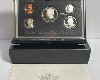 U.S Mint S Premier 1992 Mint Silver Coin Proof Set
