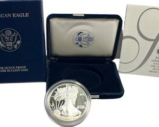 2004 Silver American Eagle Dollar Proof Coin & Uncirculated Mint W/COA 1oz .999
