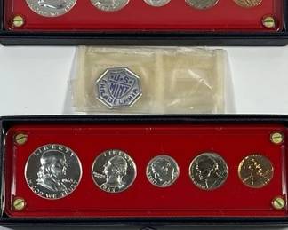 2 US Mint 1963 Five Coin Proof Sets * 90% Silver in Acrylic Holder * Uncirculated
