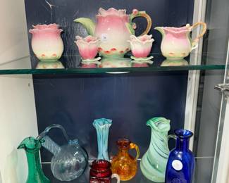 Franz Tea Set and Art Glass Orlando
