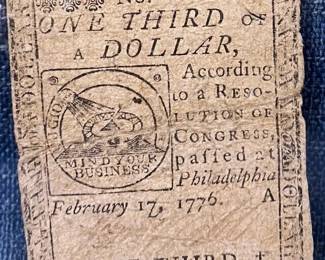 1776 Continental United States Currency