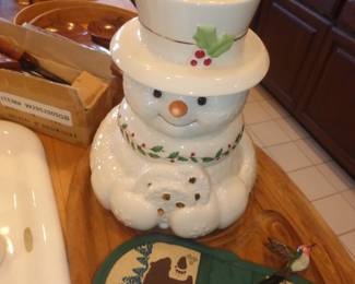 Lenox Christmas Cookie Jar