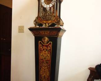 French Pedestal Clock signed "Tiffany"