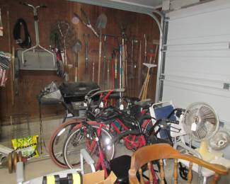 Bikes in garage