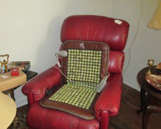 Red Leather recliner