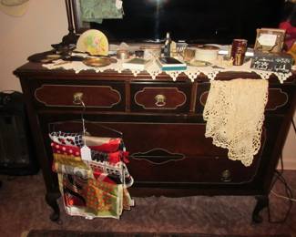 Antique Dresser with Matching Full Bed