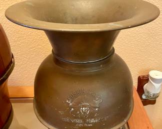 Red Skin Brass Spittoon