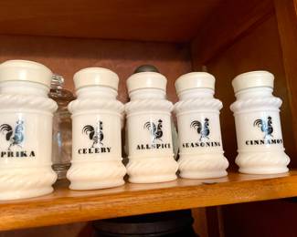  Vintage Spice Containers 