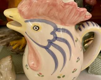 Andrea West Rooster Pitcher