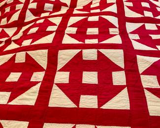 Red and White Quilt