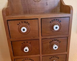Primitive Spice Cabinet