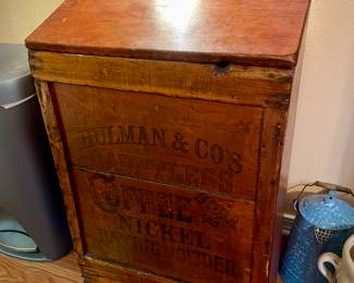 Primitive Coffee Storage Cabinet