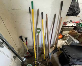 Lots of garden tools