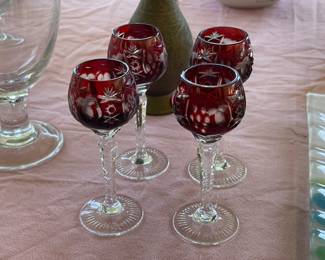 Ruby cut too clear cordials