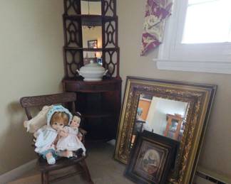 Corner Cabinet, Mirror More