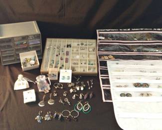 Over 75 Pairs Of Earrings 
