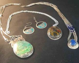 Sterling Silver Necklaces Earrings