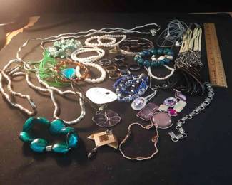 Necklaces. Rings Costume Beads Metal