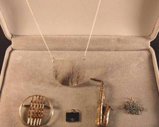 Sterling Pins 925 Necklace With Glass Pendant