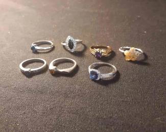 Costume Gemstone Rings