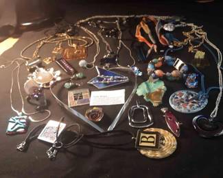 Artist Glass Gemstone Bracelets Necklaces Pins Rings