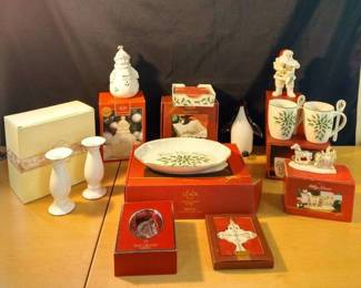 Lenox And Waterford Holiday Pieces