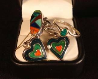 Sterling 925 Rings With Earrings 