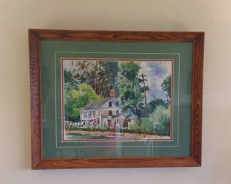 Watercolor Art Of Richardsons Canal House
