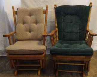 Two Glider Rocking Chairs