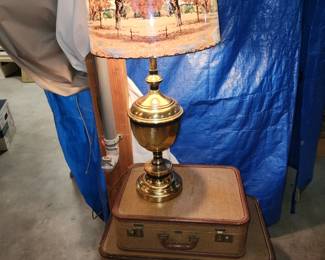 Set of 3 antique Mendel Systematic luggage