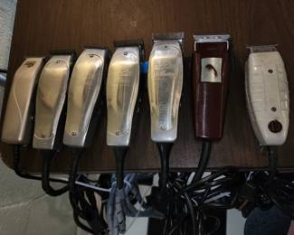Vintage Andis clippers and 1 Oster all work great