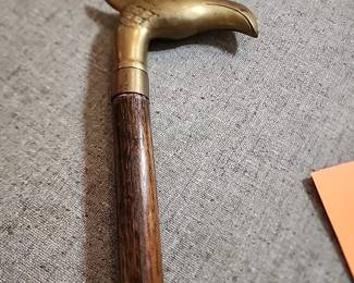 Brass bird cane