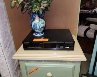 Pioneer disk player and nightstand