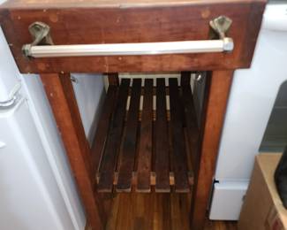 Butcher block on wheels