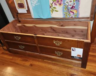Lane cedar chest, all original tags