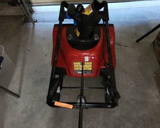 Toro Snow blower, like new