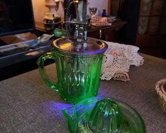 Antique uranium glass