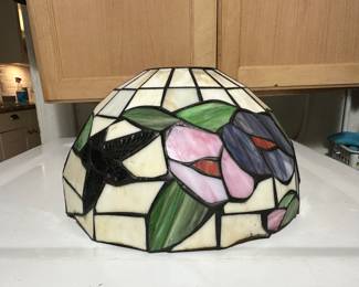 Tiffany a style stained glass shade 