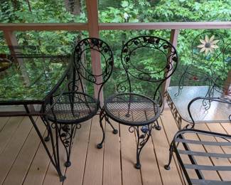 Wrought Iron Table & Chairs