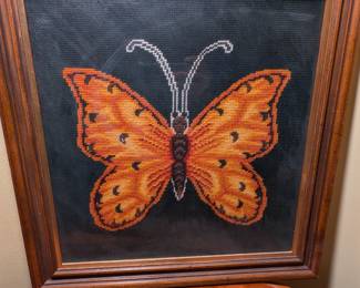 Needlepoint Butterfly Art