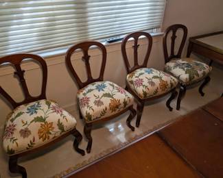 Set of 4 Antique Dining Chairs