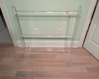 Lucite Quilt Rack