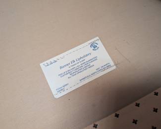 Upholstered Chair & Ottoman