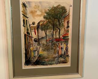 Original signed  watercolor