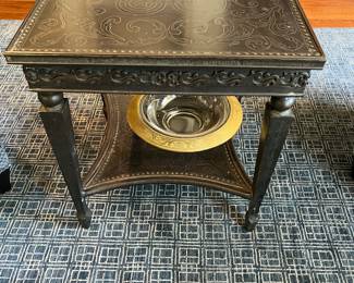Antique solid metal table