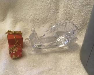 Swarovski Crystal Glass Clear Sleigh w/ box 003-016